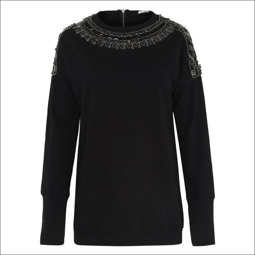 Ele Beaded Sweat Shirt