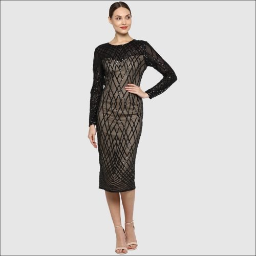 Vera Black Sequin dress