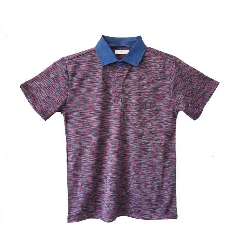 Men's Polo Collar Purple T-Shirt