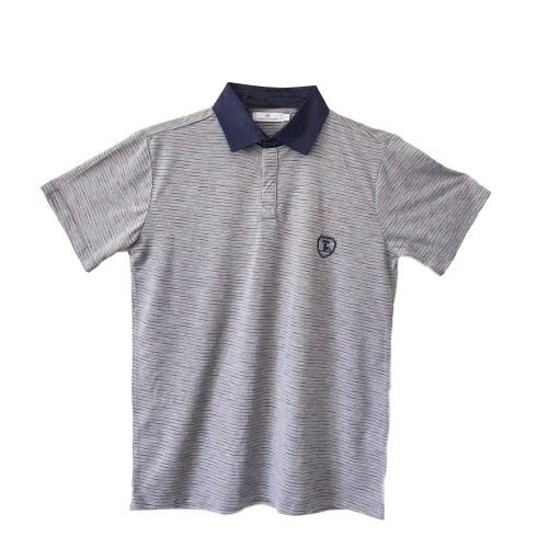Men's Polo Collar Grey T-Shirt
