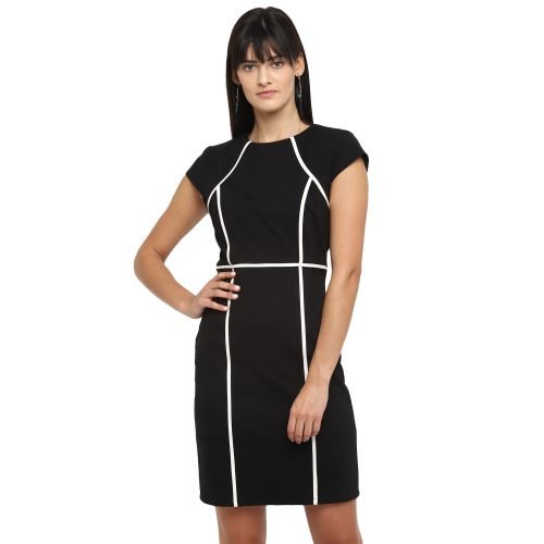 Black Ponti Dress