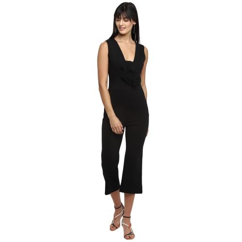 Ruffled Mid-Calf Jumpsuit