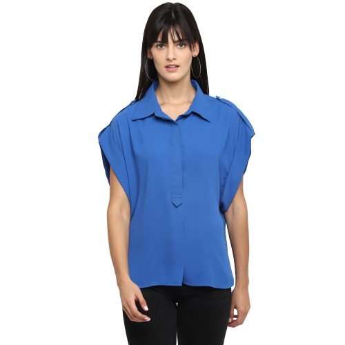 Blue Navy Shirt Top