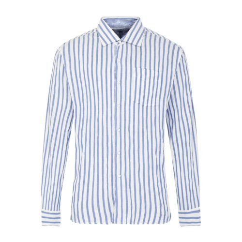 Blue Stripe Shirt Men