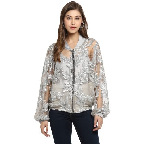 Sequins Jacket Silver