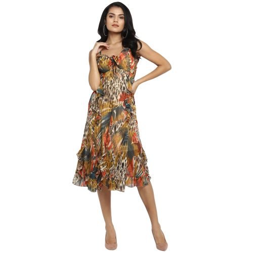Leo Printed Maxi